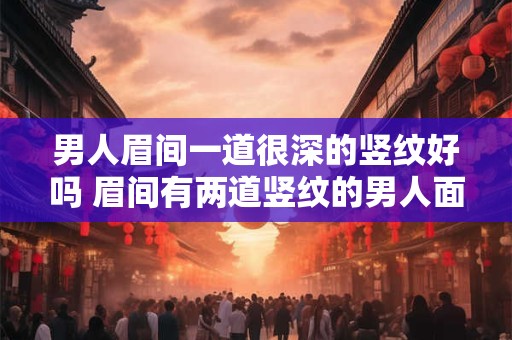男人眉间一道很深的竖纹好吗 眉间有两道竖纹的男人面相