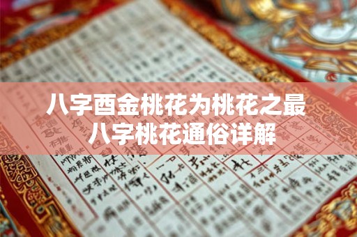 八字酉金桃花为桃花之最  八字桃花通俗详解