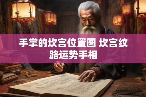 手掌的坎宫位置图 坎宫纹路运势手相