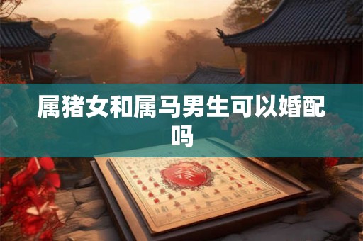 属猪女和属马男生可以婚配吗