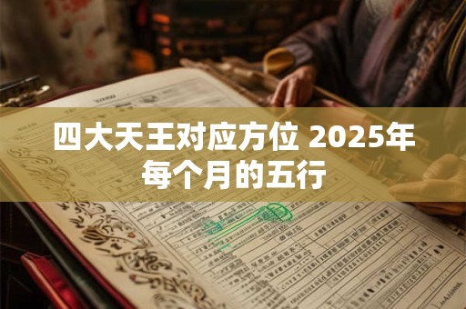 四大天王对应方位 2025年每个月的五行
