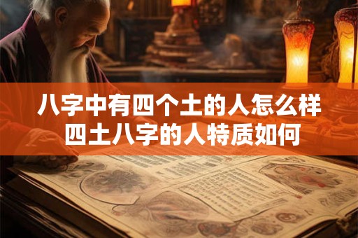 八字中有四个土的人怎么样 四土八字的人特质如何