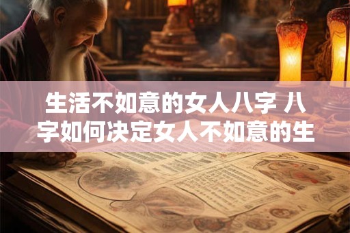 生活不如意的女人八字 八字如何决定女人不如意的生活