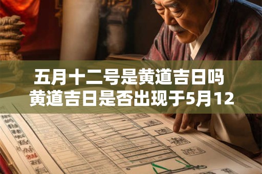 五月十二号是黄道吉日吗 黄道吉日是否出现于5月12日