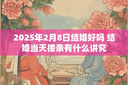 2025年2月8日结婚好吗 结婚当天接亲有什么讲究