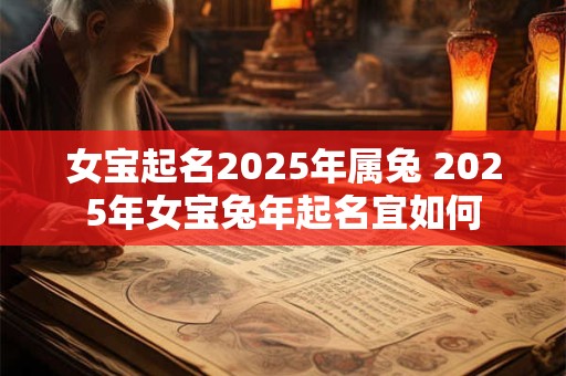 女宝起名2025年属兔 2025年女宝兔年起名宜如何