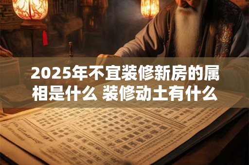 2025年不宜装修新房的属相是什么 装修动土有什么禁忌
