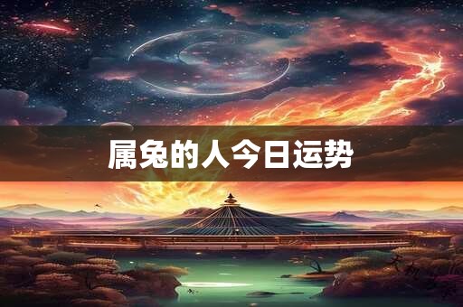 属兔的人今日运势
