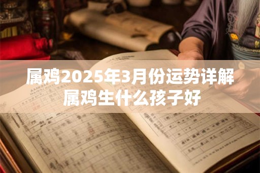 属鸡2025年3月份运势详解 属鸡生什么孩子好