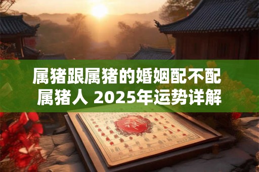 属猪跟属猪的婚姻配不配 属猪人 2025年运势详解