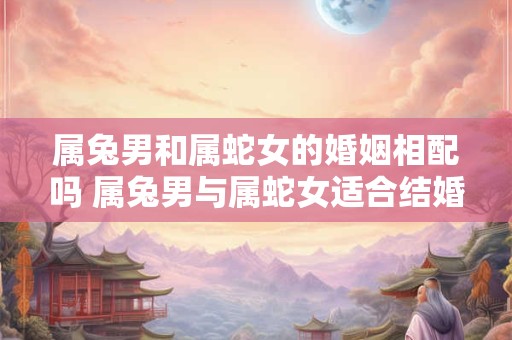 属兔男和属蛇女的婚姻相配吗 属兔男与属蛇女适合结婚吗