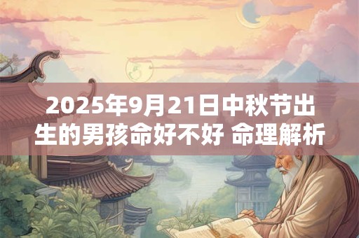 2025年9月21日中秋节出生的男孩命好不好 命理解析