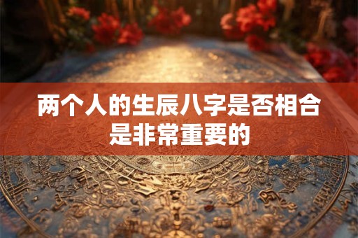 两个人的生辰八字是否相合是非常重要的 两个人的生辰八字是否相合是非常重要的