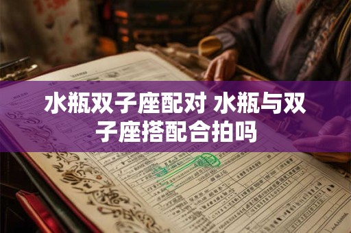 水瓶双子座配对 水瓶与双子座搭配合拍吗