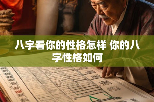 八字看你的性格怎样 你的八字性格如何