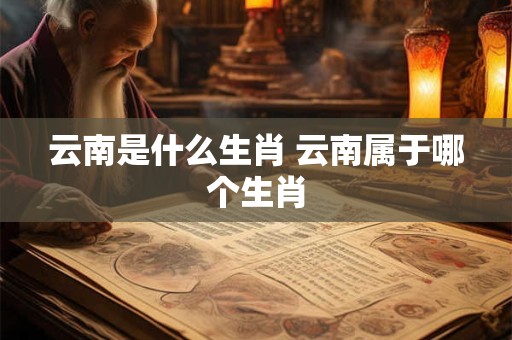 云南是什么生肖 云南属于哪个生肖