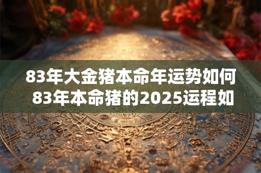 83年大金猪本命年运势如何 83年本命猪的2025运程如何