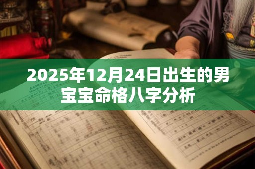 2025年12月24日出生的男宝宝命格八字分析 2025年12月24日出生的男宝宝命格八字分析