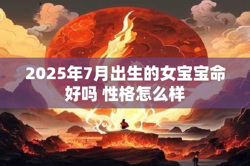 2025年7月出生的女宝宝命好吗 性格怎么样 2025年7月出生的女宝宝命好吗 性格怎么样