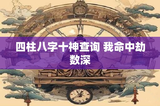 四柱八字十神查询 我命中劫数深