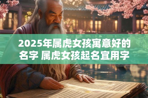 2025年属虎女孩寓意好的名字 属虎女孩起名宜用字