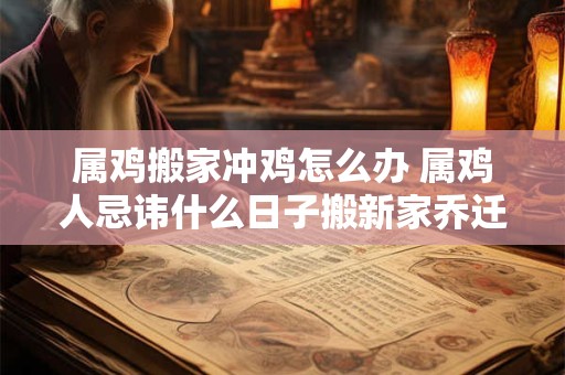 属鸡搬家冲鸡怎么办 属鸡人忌讳什么日子搬新家乔迁