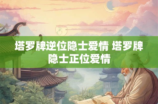 塔罗牌逆位隐士爱情 塔罗牌隐士正位爱情