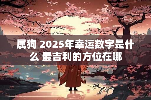 属狗 2025年幸运数字是什么 最吉利的方位在哪