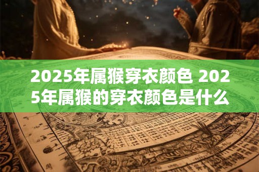2025年属猴穿衣颜色 2025年属猴的穿衣颜色是什么