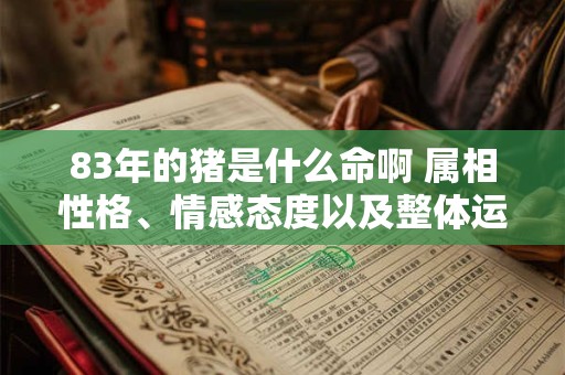 83年的猪是什么命啊 属相性格、情感态度以及整体运势一一解析