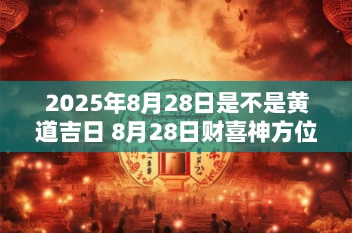 2025年8月28日是不是黄道吉日 8月28日财喜神方位