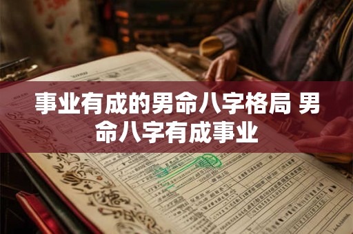 事业有成的男命八字格局 男命八字有成事业