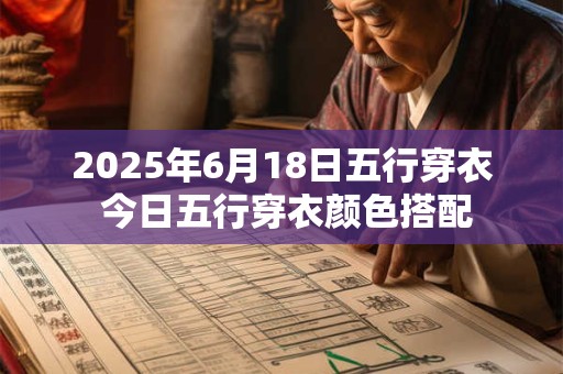 2025年6月18日五行穿衣 今日五行穿衣颜色搭配