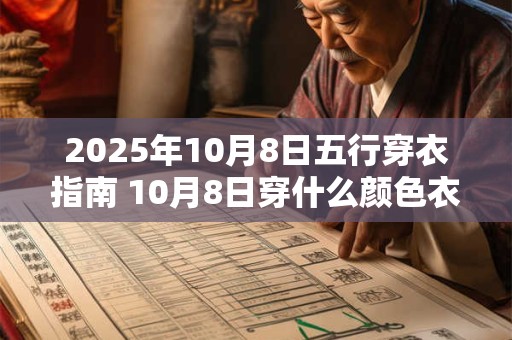 2025年10月8日五行穿衣指南 10月8日穿什么颜色衣服