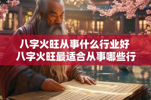 八字火旺从事什么行业好 八字火旺最适合从事哪些行业