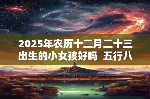 2025年农历十二月二十三出生的小女孩好吗  五行八字算命