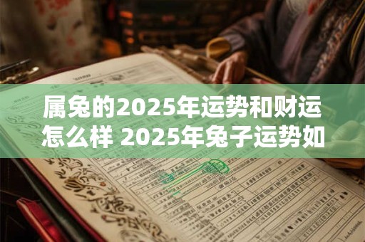 属兔的2025年运势和财运怎么样 2025年兔子运势如何