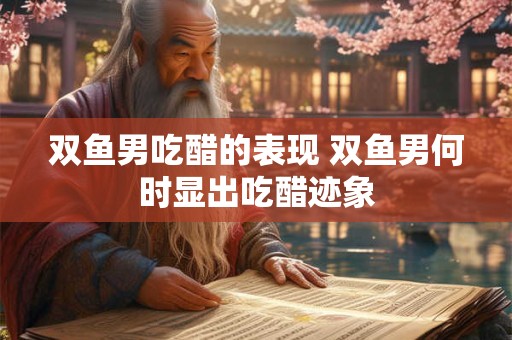 双鱼男吃醋的表现 双鱼男何时显出吃醋迹象