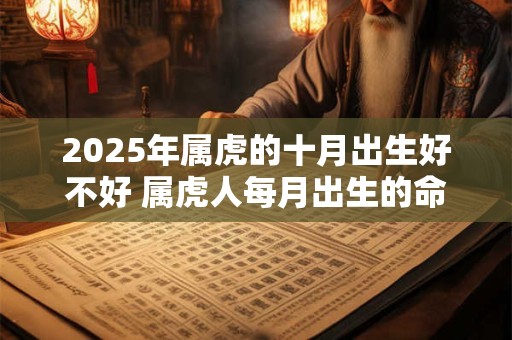 2025年属虎的十月出生好不好 属虎人每月出生的命运