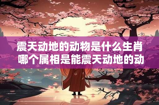 震天动地的动物是什么生肖 哪个属相是能震天动地的动物