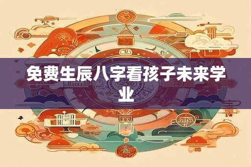免费生辰八字看孩子未来学业