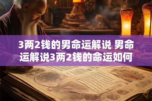 3两2钱的男命运解说 男命运解说3两2钱的命运如何