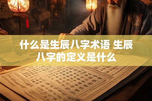 什么是生辰八字术语 生辰八字的定义是什么