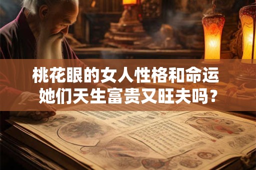 桃花眼的女人性格和命运 她们天生富贵又旺夫吗？