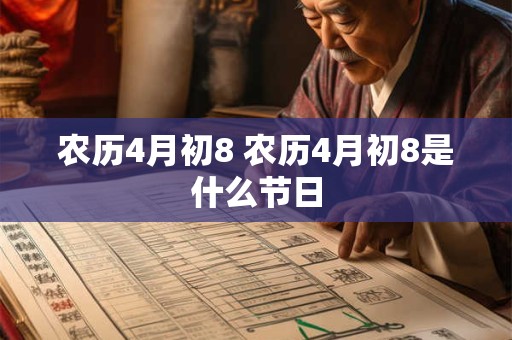 农历4月初8 农历4月初8是什么节日