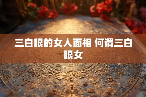 三白眼的女人面相 何谓三白眼女