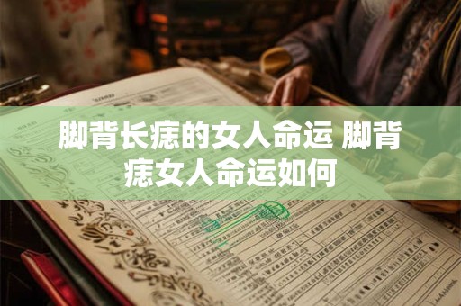 脚背长痣的女人命运 脚背痣女人命运如何