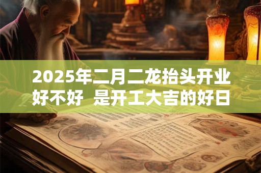2025年二月二龙抬头开业好不好  是开工大吉的好日子吗