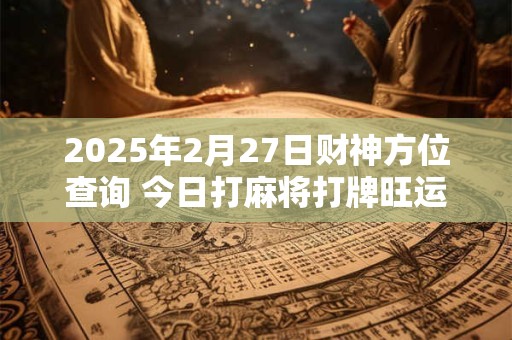 2026年2月27日财神方位查询 今日打麻将打牌旺运方位