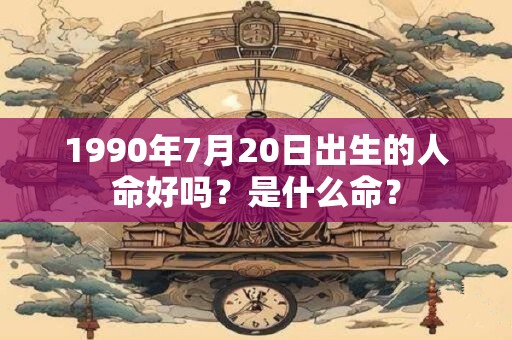 1990年7月20日出生的人命好吗？是什么命？